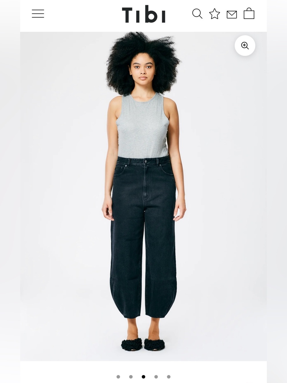 Tibi Black Denim Brancusi Jean Regular Size 29